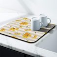thumbnail image 3 of Washable Rubber Daisy Cute Floral Dish Drying Mats for Kitchen Counter Home Large Coffee Bar Pad Accessories and Decor for Utensils Stemware 16''x18'', 3 of 7