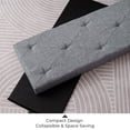 thumbnail image 6 of Fabric Storage Ottoman, Bench for Entryway and Bedroom, Gray, 6 of 10