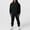01 Red, variant on guisaled Men's Fashion Tracksuit 2 Piece Solid Color Hooded Athletic Sweatsuits Casual Zip Up Running Jogging Sport Suit Sets