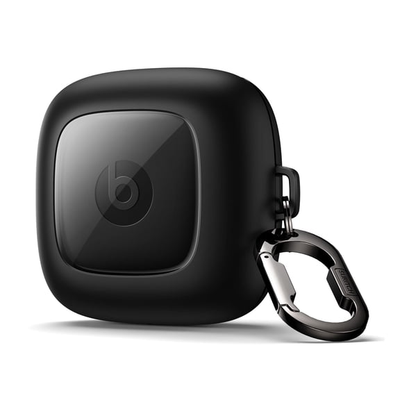 Suritch Case for Beats Powerbeats Pro Earbuds with Magnetic Lid Lock and Carabiner, Protective Shockproof Cover, Black