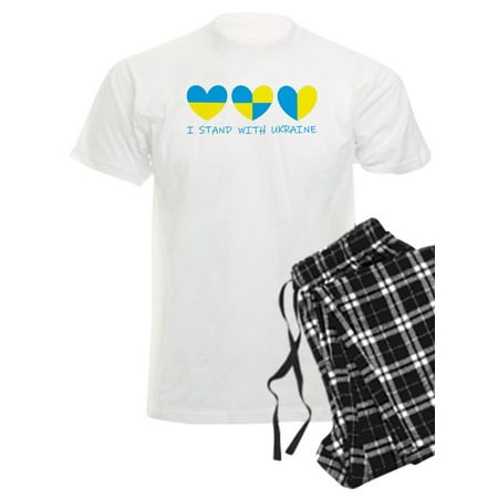 

CafePress - I Stand With Ukraine Heart Pajamas - Men s Light Pajamas