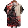 thumbnail image 3 of Nuevas camisas japonesas para hombres, camisas hawaianas, ropa de samurái fantasma en 3D, camisetas de manga corta, ropa de calle Harajuku, ropa de verano para hombre, 3 of 5