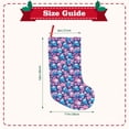 thumbnail image 3 of Sikiie Blue Flower Skull Christmas Stockings,18 Inches Christmas Stockings Xmas Hanging Stockings for Family Christmas Decorations & Gifts, 3 of 7