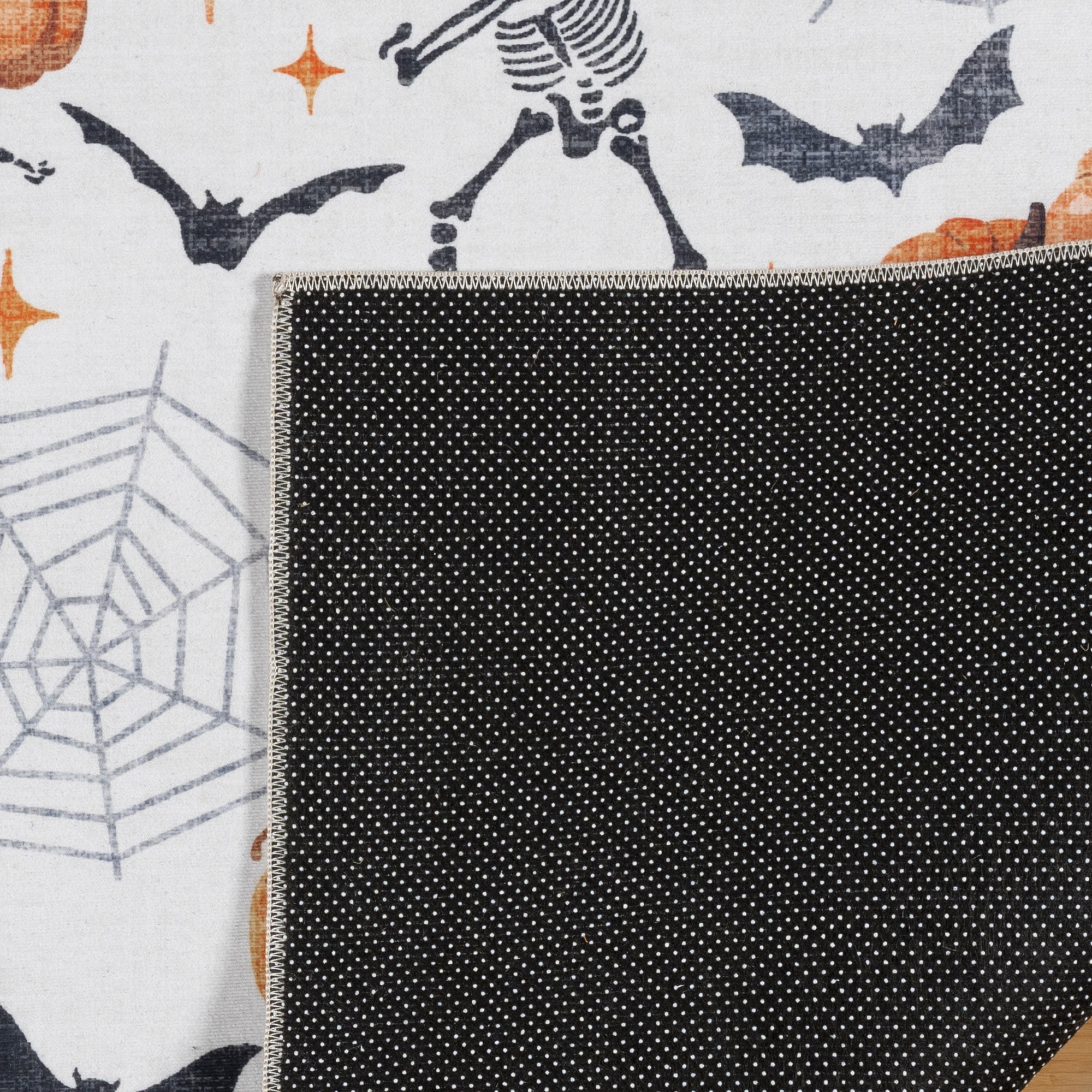 Skeleton Printed Runner, 30"x47", Polyester pile