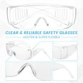 thumbnail image 2 of 2 Pack Safety Glasses & Goggles for Men Women Over Eyeglasses Anti Fog Safety Goggles Over Glasses Eye Protection Shooting Glasses for Lab Protective Eyewear Goggles Anti Scratch UV Resistant Clear, 2 of 10