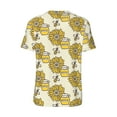 thumbnail image 3 of Haiem Hip Hop Hipster Baseball Jersey Button Down Shirts Sports Uniforms Men Women Jersey(Cartoon Honey Pot Bee Sunflower,X-Large), 3 of 9