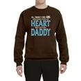 thumbnail image 2 of Girl Stole My Heart She Calls Me Daddy Daughter Girl Dad Father Gift | Mens Father's Day Crewneck Sweatshirt, Brown, 2XL, 2 of 4