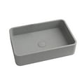 thumbnail image 5 of Rbrohant Concrete Vessel Bathroom Sink in Grey, 5 of 5