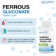 thumbnail image 3 of Suplemento de hierro Puregen Labs Gluconato ferroso 324 mg 200 comprimidos, 3 of 7