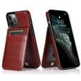 thumbnail image 5 of iPhone 12 Pro Max Case, Leather Wallet Case iPhone 12 Pro Max 6.7", PU Leather Case, Built in Stand Wallet Credit Card Holder Case 5 Card Slots Case For Apple iPhone 12 Pro Max, Brown, 5 of 11