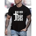 thumbnail image 1 of Faith Men's Vintage T-shirt For Summer Outdoor, Casual Slightly Stretch Crew Neck Tee Short Sleeve Graphic Stylish Clothing, 1 of 6