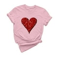 thumbnail image 2 of Cadeaux de la Saint-Valentin T-shirt Décontracté à Manches Courtes et Col Rond pour Femmes avec Imprimé Arbre de Noël, 2 of 6