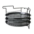 thumbnail image 1 of Estante para bandejas de pizza, expositor multiusos de 4 niveles para fiestas, hoteles y restaurantes Bandeja con orificios de 11 pulgadas 3 piezas, 1 of 8