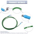 thumbnail image 3 of AN3 M10 Coche Hidráulico Freno Línea Aceite Manguera Tubería Accesorio 28° 90° Verde 210cm Unique Bargains cables de freno para deportes motorizados, 3 of 7
