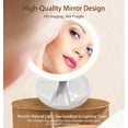 thumbnail image 6 of Zengdainm Travel Makeup Mirror with Lights, Rechargeable Magnifying Mirror 5X/1X Double-Sided, Portable Folding Makeup Mirror, 6 of 8