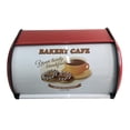 thumbnail image 4 of Caja de pan rústica con tapa enrollable, contenedor para pan, contenedor para guardar pan Rojo, 4 of 8