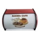 thumbnail image 4 of Panera rústica multiusos con tapa enrollable, contenedor para pan Rojo, 4 of 8