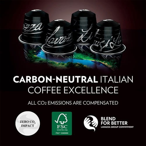 Lavazza Decaf Aluminium Nespresso Compatible Capsules, 10 pods per pack, British Import (Pack of 3)