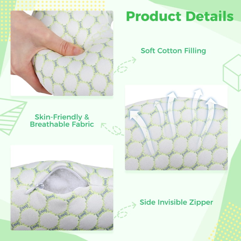 9 Inch Ear Piercing Pillow With Invisible Zipper, O-Shaped