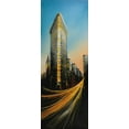 thumbnail image 2 of Atelier B Art Studio 11x24 White Modern Wood Framed Museum Art Print Titled - Flatiron Building in Light, 2 of 4