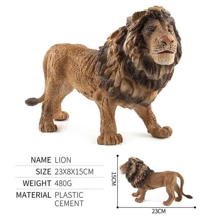 warmtree simulated wild animals model realistic plastic animal action  figure for collection (lions family)