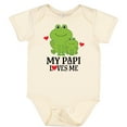 thumbnail image 3 of Inktastic My Papi Loves Me Grandson Frog Boys Baby Bodysuit, 3 of 5