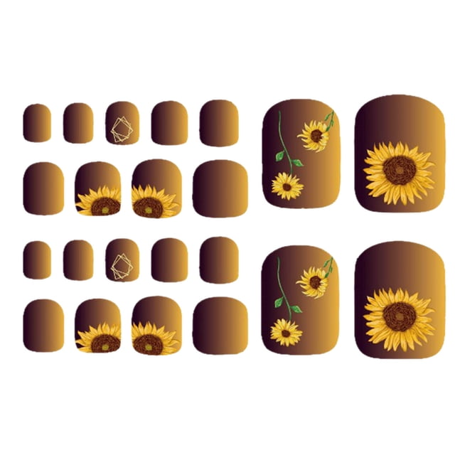 EGNMCR Nail Stickers New Foot Stickers Summer Cool Fashion Stickers Hawaiian Pattern Nail Stickers Nail paste