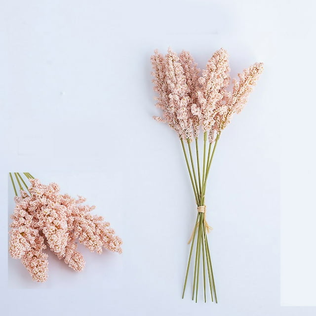Artificial Flowers,6pcs Artificial Lavender Floral Artificial Lavender Flowers Fake Lavender Time-Tested Durability