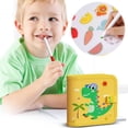 thumbnail image 6 of Portable Graffiti Sketch Pad with 4 Water Color Pens (2ml Each) & 1 Wet Wipe - Reusable Drawing Book Toddlers, Educational Toy for Preschool Learning, Travel-Friendly Art Activity Kit for Bo, 6 of 6