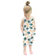 thumbnail image 3 of Otqutp Outdoor Overalls for Toddler Kids Baby Girls Sleeveless Summer Strap Print Romper Jumpsuit Playsuit Spring Fall Clothes(White-B,5-6 Years, 3 of 8