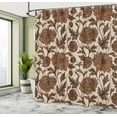 thumbnail image 4 of Ambesonne Aster Shower Curtain, Earth Tones Flower Petals Art, 69"Wx75"L, Caramel Champagne, 4 of 4