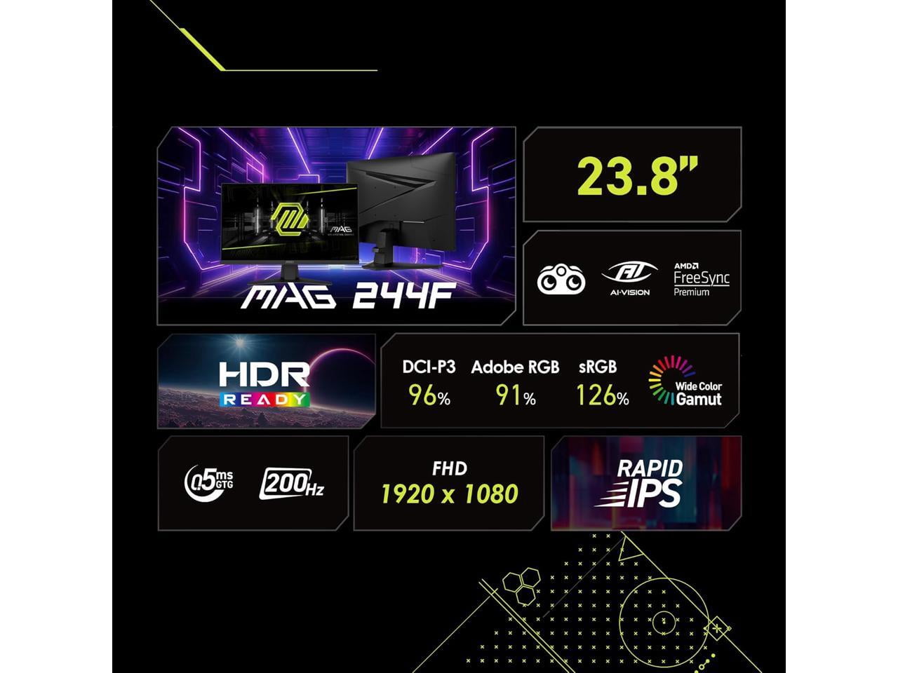 MSI MAG 242C 24 inch VA FHD Display 180Hz Curved Gaming Monitor