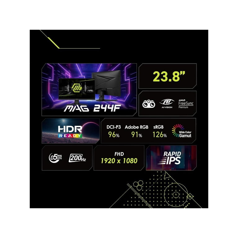 MSI, Gaming Monitor, MAG 242C, 23.6