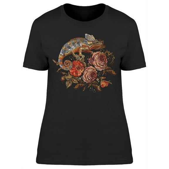 Classic Beautiful Chameleons T-Shirt Women -Image by Shutterstock, Female 3X-Large