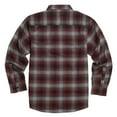 thumbnail image 2 of YAGO Men's Casual Plaid Flannel Long Sleeve Button Down Shirt Red/AC7 (S-5XL), 2 of 3