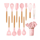 thumbnail image 1 of 12 Pzs De Cocina Espátulas De Silicona Para Repostería Rosa, 1 of 5