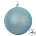 thumbnail image 3 of Vickerman 3" Baby Blue Glitter Ball Ornament, 12 per Bag, 3 of 5