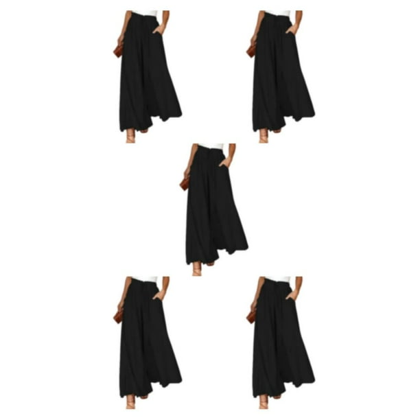 Sonducket Pantalones fluidos Amor de mujer: para cualquier ocasión Pantalones de estilo delgado Moda de mujer negro L 1 Type2 NO2