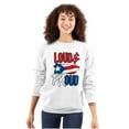 thumbnail image 3 of Puerto Rico Nuyorican Proud Borinquen Sweatshirt for Men or Women Brisco Brands S, 3 of 5
