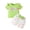 A02-Light Green, variant on Xyant Toddler Baby Girl Summer Clothes Silly Goose Embroidery Ruffle Short Sleeve T-Shirt Tops Shorts 2Pcs Set Infant Farm Goose Outfits (Red,18-24 Months)