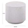 thumbnail image 6 of Pemberly Row 17.8"H Light Speckled Concrete Stone Side Table in Gray, 6 of 7