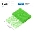 thumbnail image 2 of Uxcell 6" Wide 5 Yard Lace Ribbon Floral Pattern Green Lace Trim Ribbon, 2 of 5