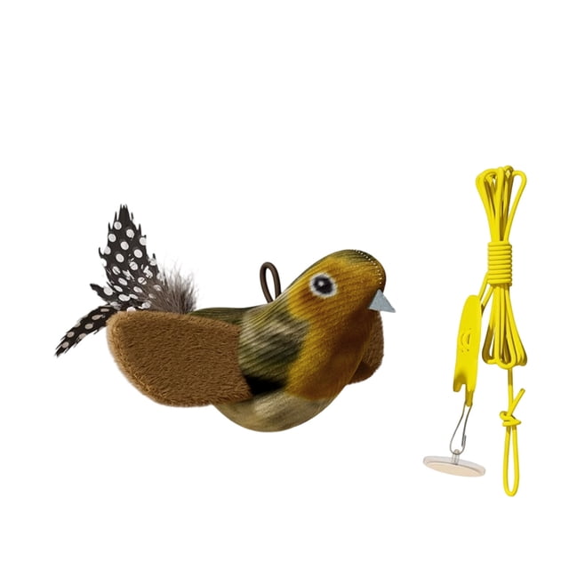 Interactive Hanging Bird Toy with Realistic Motion for Indoor Cats for and Adult Felines for Cat Lovers