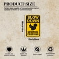 thumbnail image 2 of BTFSigns 16" x 12" Aluminum Squirrel Crossing Signs, Slow Down Sign For Yard,Funny Traffic Sign Wall Decor Rust-Resistant, Easy to Install, Ideal for Streets, Driveways, Wall Art and Outdoor Decor, 2 of 5