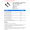 thumbnail image 2 of Outer Tie Rod End Set - Compatible with 2007 - 2014 Chevy Tahoe 2008 2009 2010 2011 2012 2013, 2 of 2