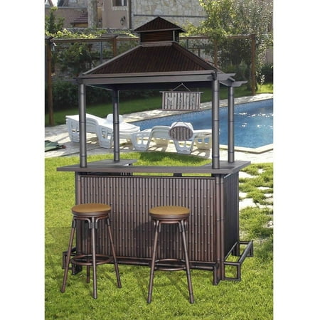 Sunjoy 110214003 Tiki 74 4 X 56 1 107 Aluminum Bar Set Sunjoy 110214003 Tiki 74 4 X 56 1 107 Aluminum Bar Set