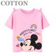 thumbnail image 3 of Camiseta de algodón de manga corta para niños y niñas, de marca, informal, a la moda, con estampado de dibujos animados de Disney Mickey Mouse, 3 of 5