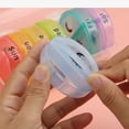 thumbnail image 5 of ZOUSSIQI Round Mini Pill Case Moisture Proof 14 Compartment Medicine Box Portable Plastic Pill Case for 1 Week Morning Evening Gray Colorful JU316-62633, 5 of 5