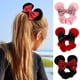 thumbnail image 3 of Diadema de Disney para Bebé y Niño, accesorios para el cabello con dibujos animados de Mickey y Minnie, banda elástica para el cabello de terciopelo dorado, Anillo para el cabello de Navidad, novedad, 3 of 5