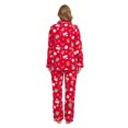 thumbnail image 6 of Amaxer Womens Cotton Cozy Flannel Pajama Set - Long Sleeve Button-Up Top with Elastic Waist Pants, Warm & Soft Sleepwear, 6 of 6